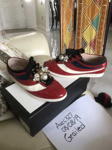 Gucci Gucci Falacer Patent Leather Sneaker - image 1