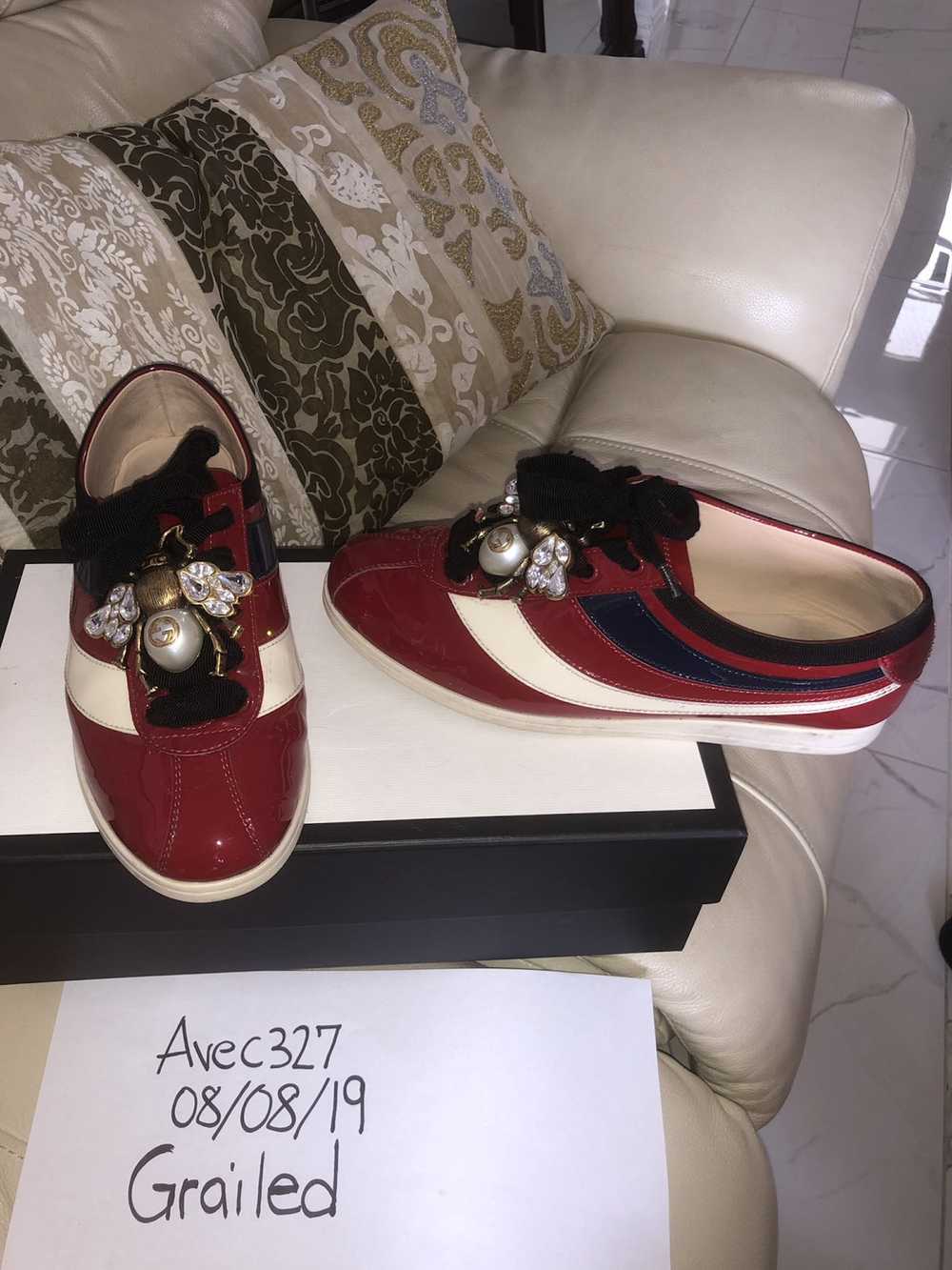 Gucci Gucci Falacer Patent Leather Sneaker - image 2