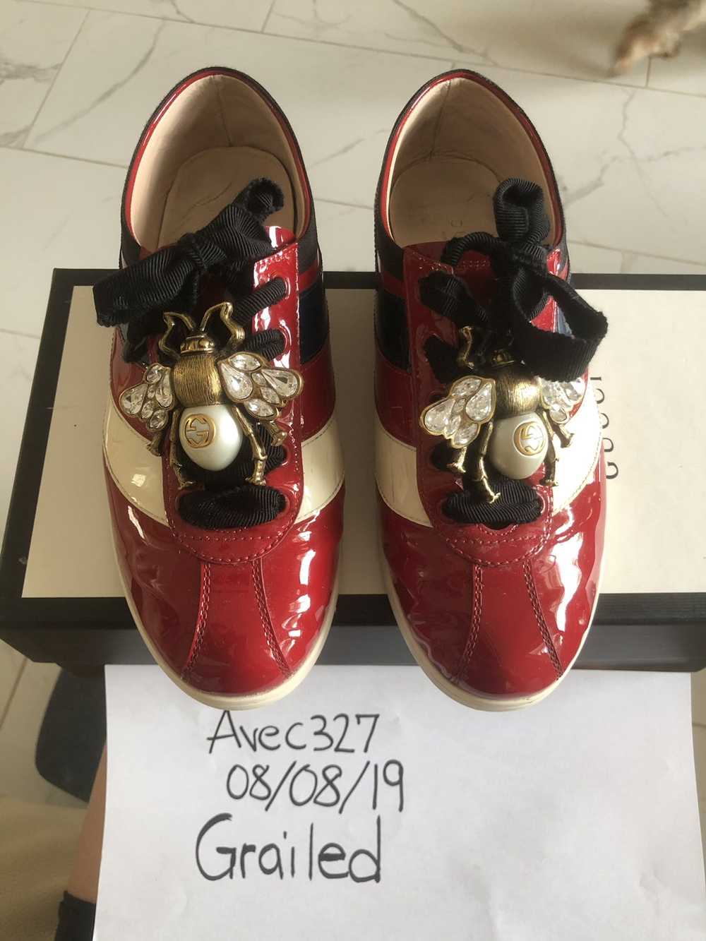 Gucci Gucci Falacer Patent Leather Sneaker - image 3