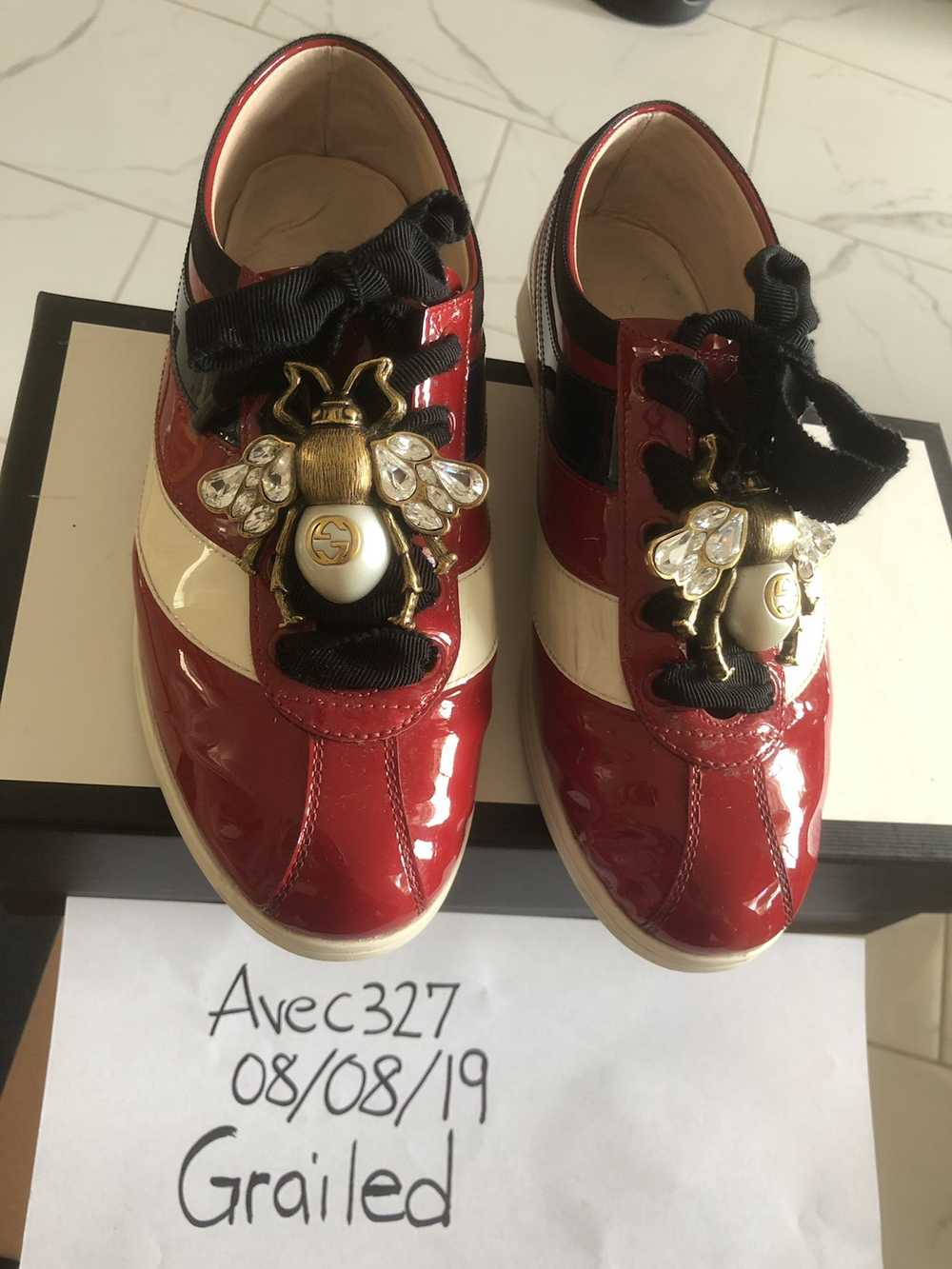 Gucci Gucci Falacer Patent Leather Sneaker - image 4