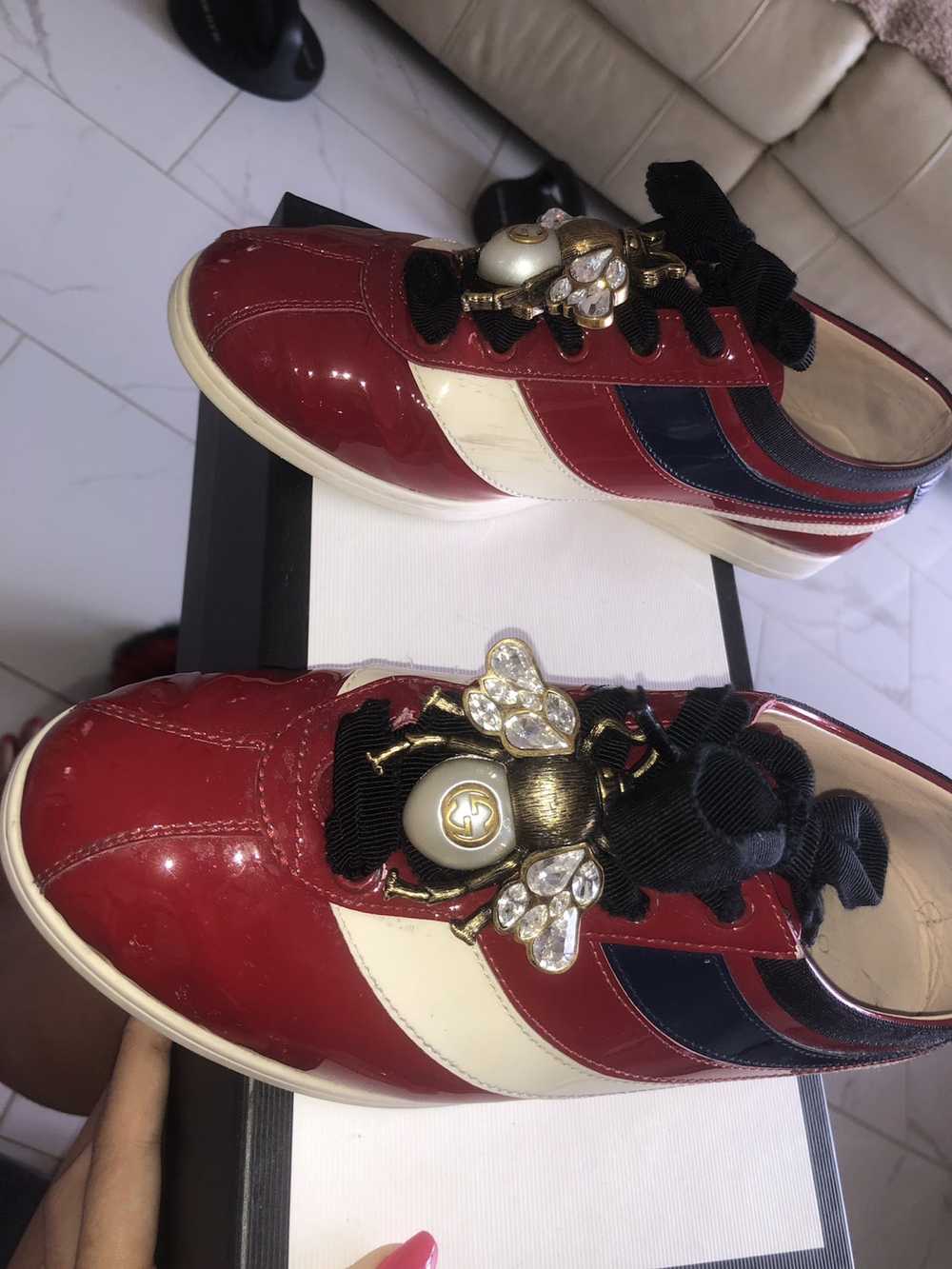 Gucci Gucci Falacer Patent Leather Sneaker - image 7