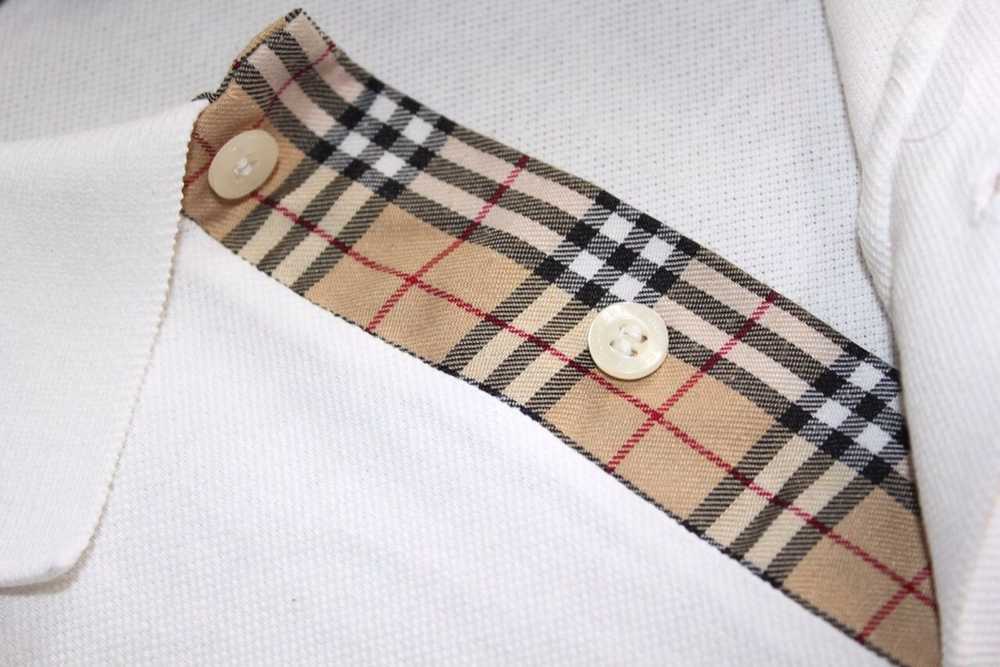 Burberry Burberry White Polo With Check Color - image 4