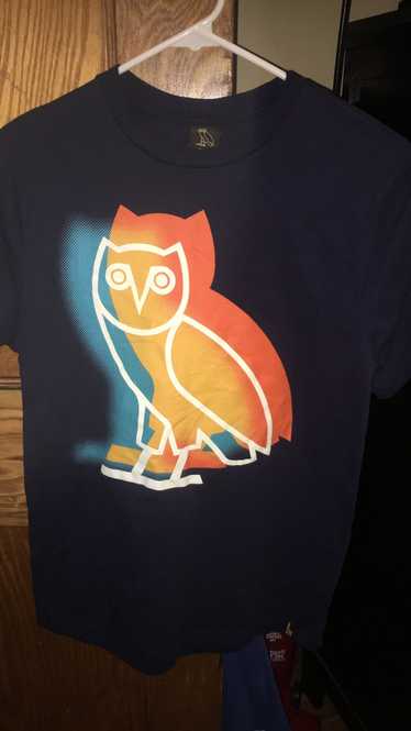 Octobers Very Own OVO STENCIL OWL T-SHIRT - WHITE - image 1