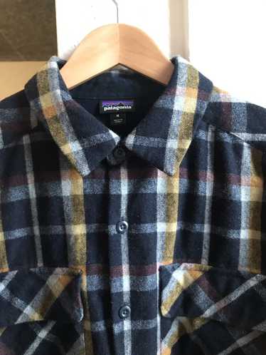 Patagonia recycled wool plaid flannel