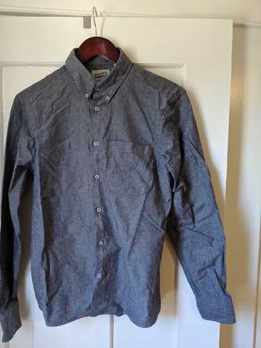 Naked & Famous Naked and Famous gray button up shi