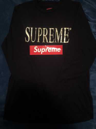 Supreme Supreme Gold Logo Longsleeve