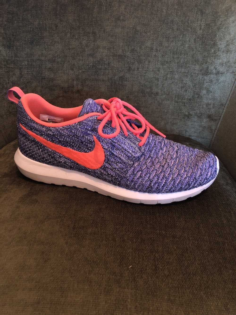 Nike Nike Flyknit Roshe Run Blue/Red - image 1