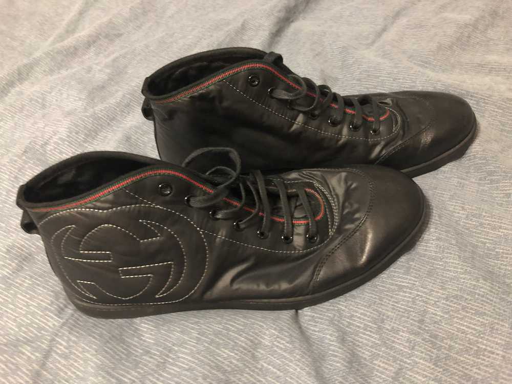 Gucci Gucci Hi-top Black Sneakers - image 1