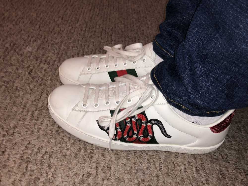 Gucci Gucci Ace embroidered sneaker - image 3