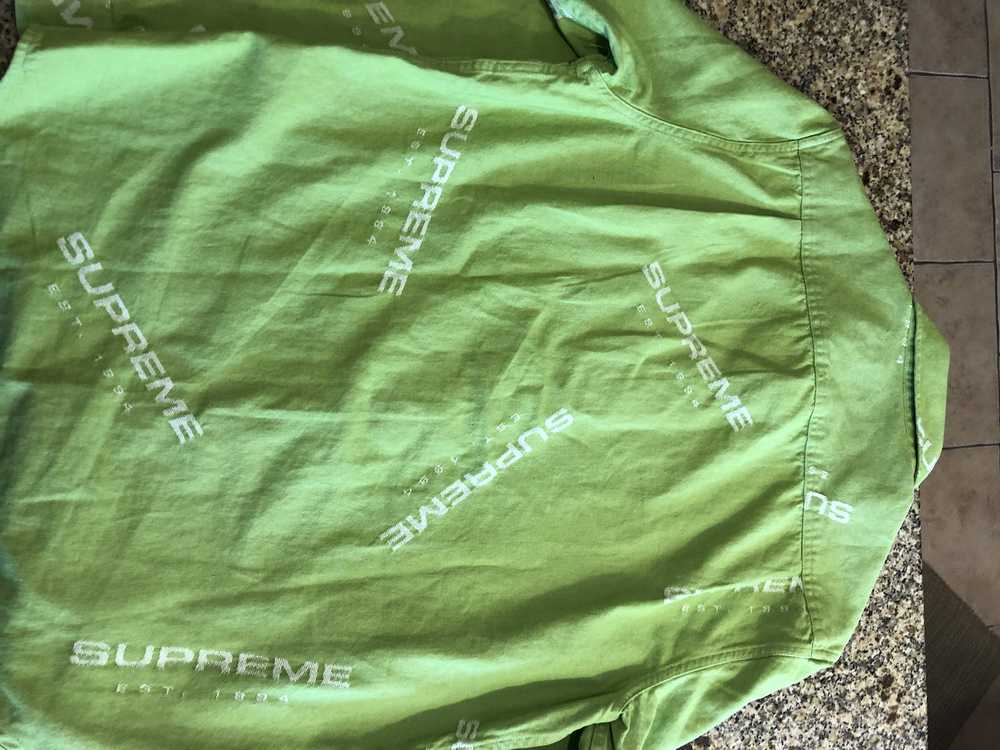 Supreme Supreme Jacquard Denim Shirt - Green - image 5