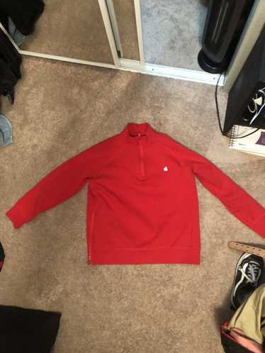 Apple Red Half Zip Apple Sweatshirt