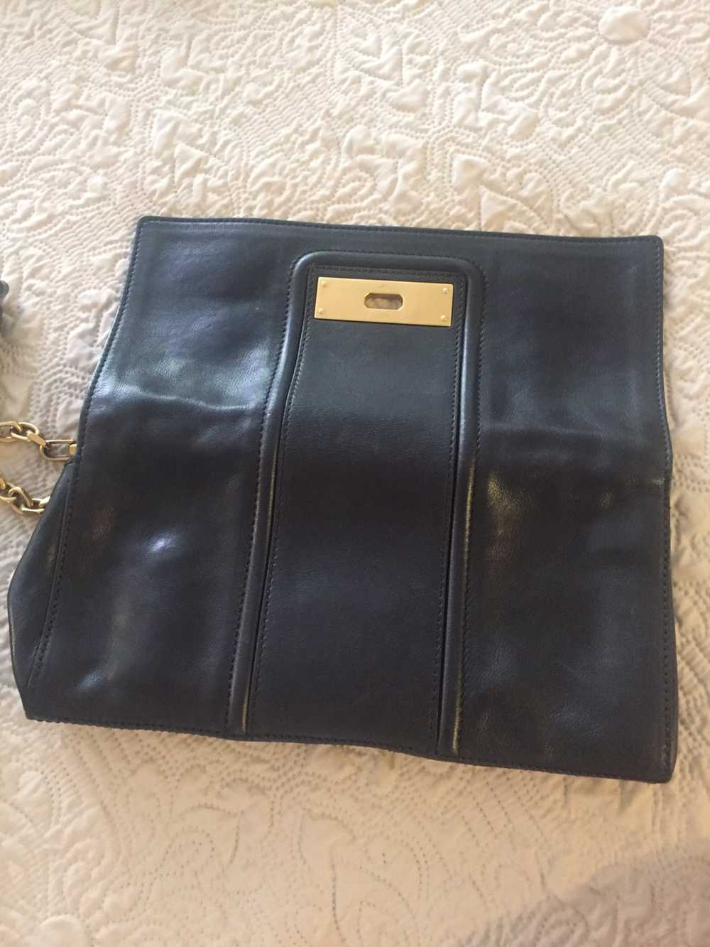 Escada Black Leather Clutch - image 6