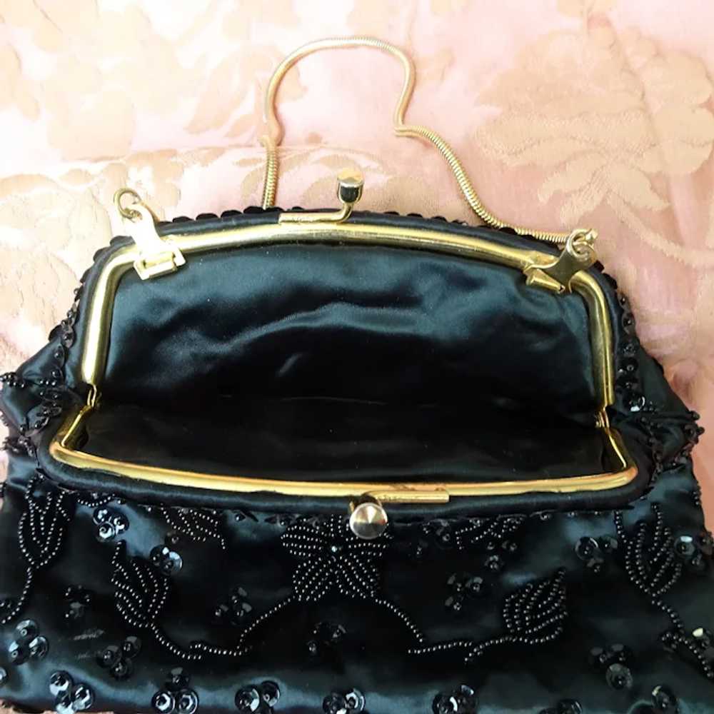 GLITTERING Vintage Beaded Handbag,Clutch Purse,Ha… - image 3