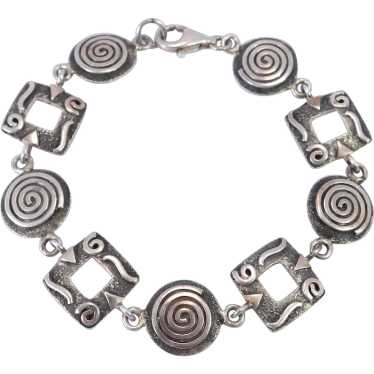 Fun Sterling Silver Handmade Artisan Bracelet