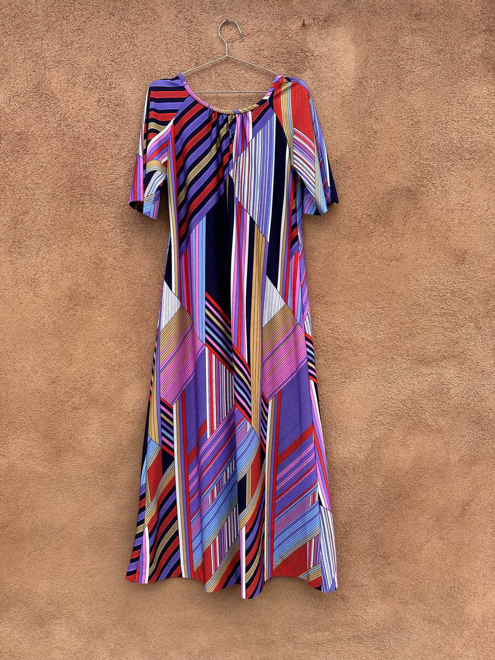 1970's Abstract Disco Muumuu - image 3