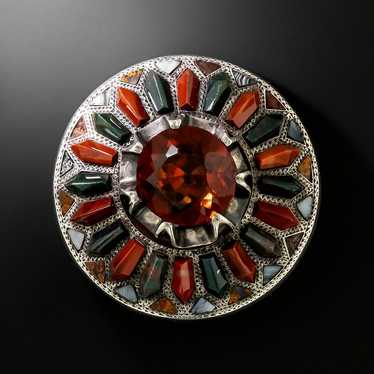 Victorian Scottish Agate Brooch