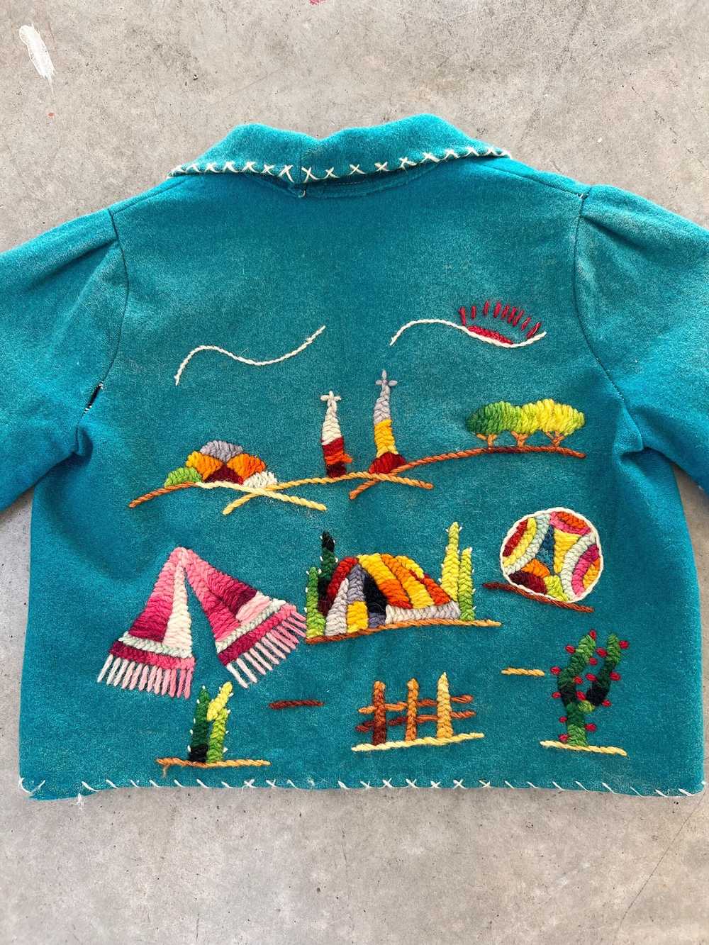 40s/50s Kids Embroidered Mexican Souvenir Jackets… - image 8