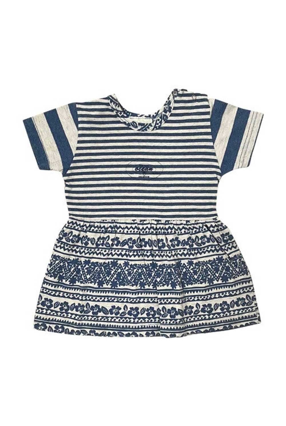 Cotton dress - Little boy striped dress Made in F… - image 1