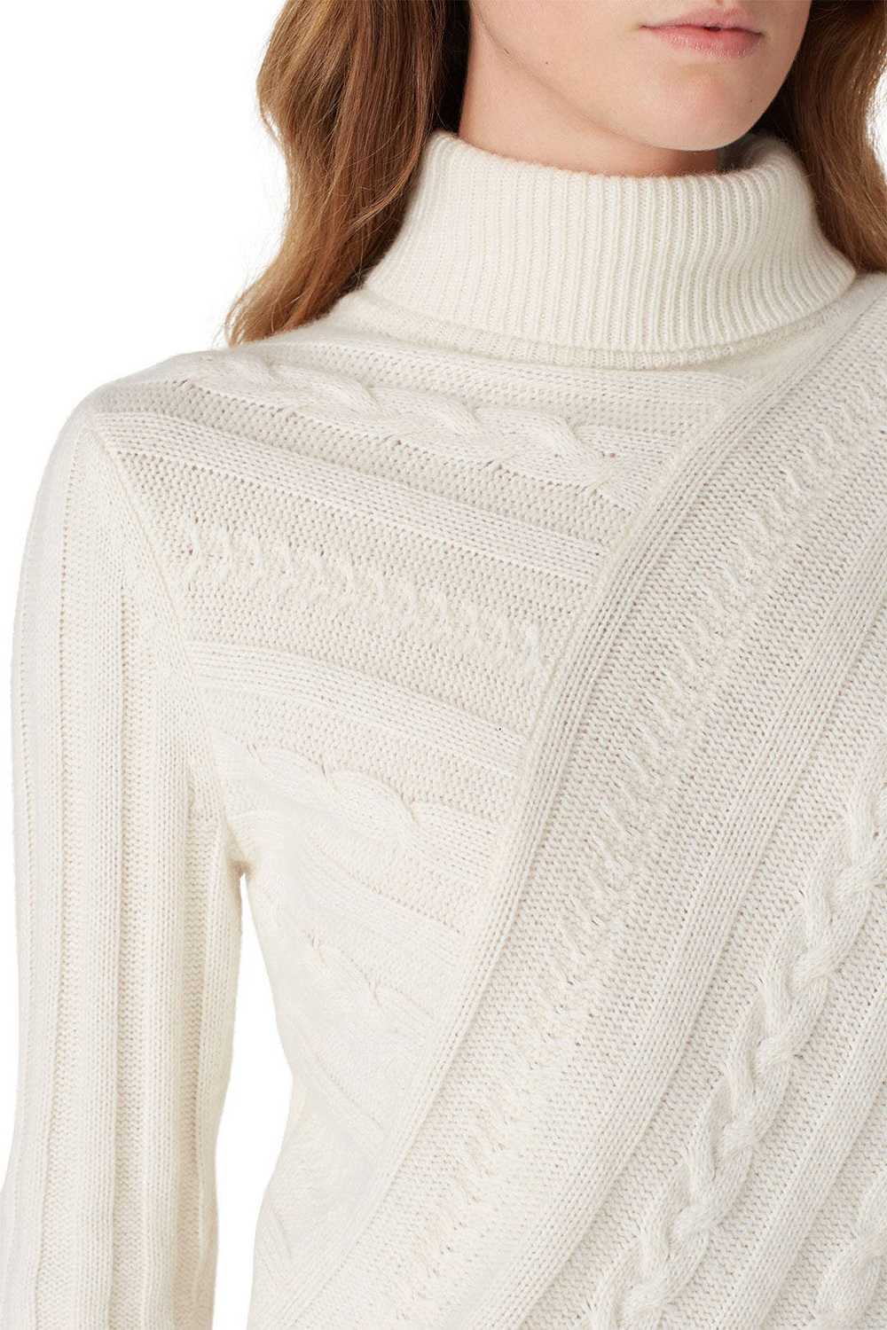 Milly Asymmetrical Cable Sweater - image 4
