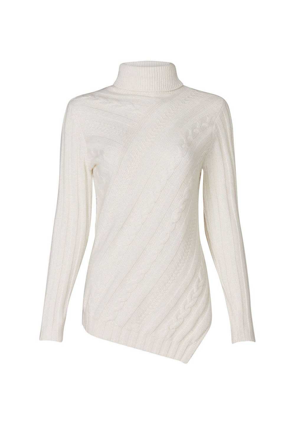 Milly Asymmetrical Cable Sweater - image 5