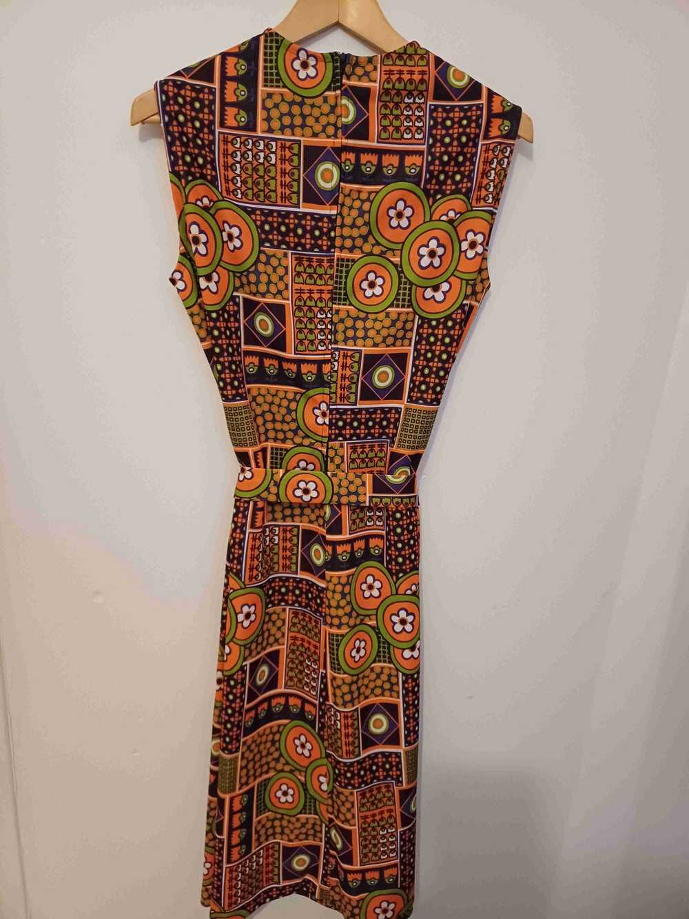 70's dress - 70s dress zipper at the back Removab… - image 2