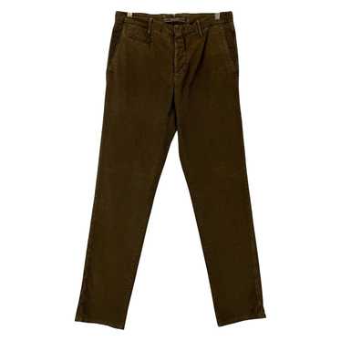 Slim-fit trousers in stretch faux leather, Slowear Incotex
