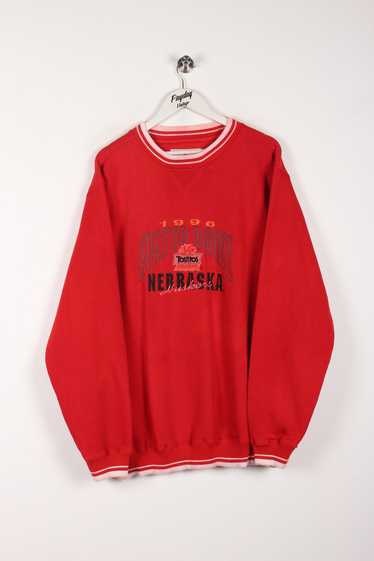90's Nebraska Huskers Sweatshirt Red XXL