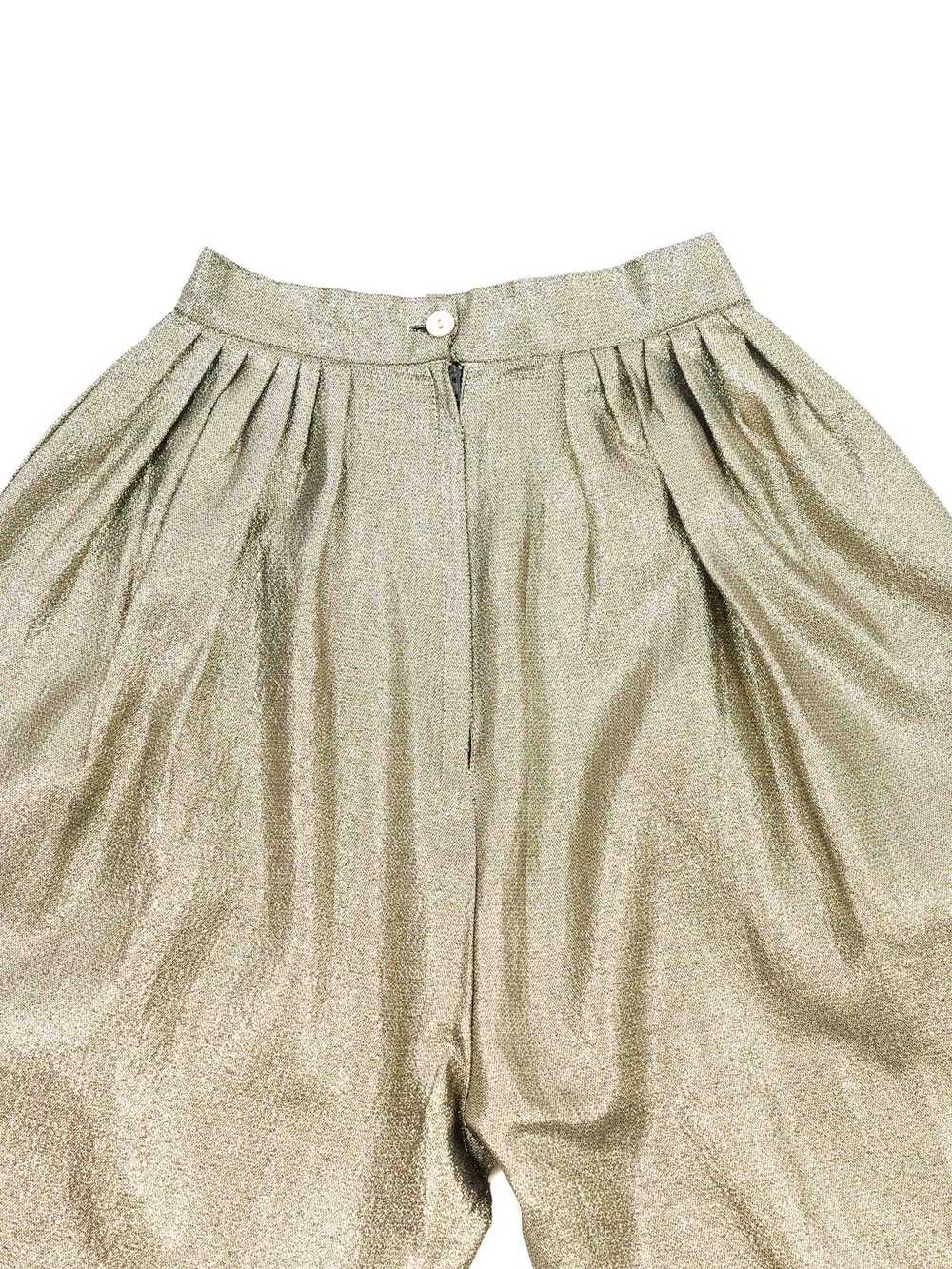 Gold Lurex Jodhpur Pants - image 4