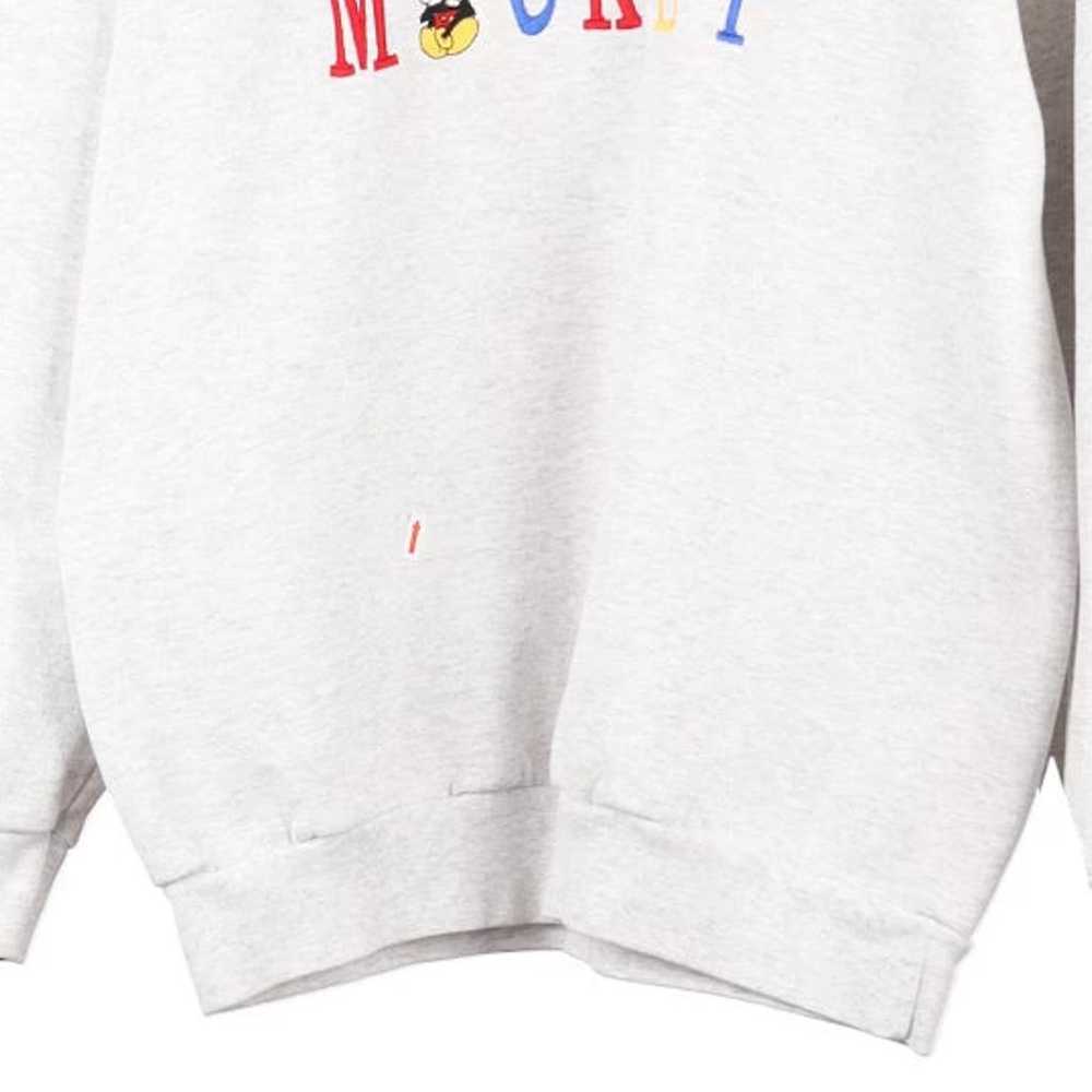 Mickey Unbranded Embroidered Sweatshirt - XL Grey… - image 4