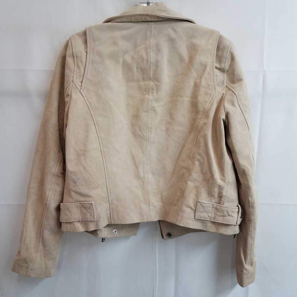 Blank NYC beige genuine leather jacket with silve… - image 2