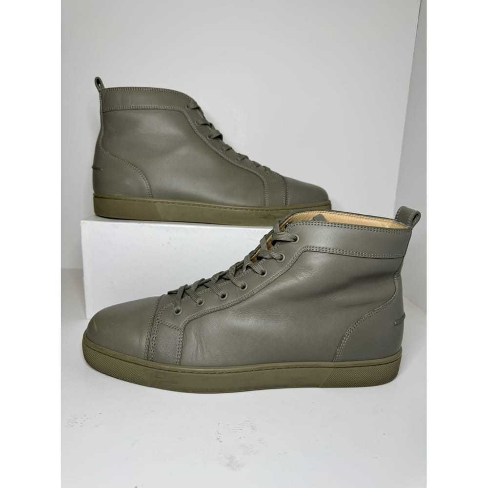 Christian Louboutin Louis leather high trainers - image 2