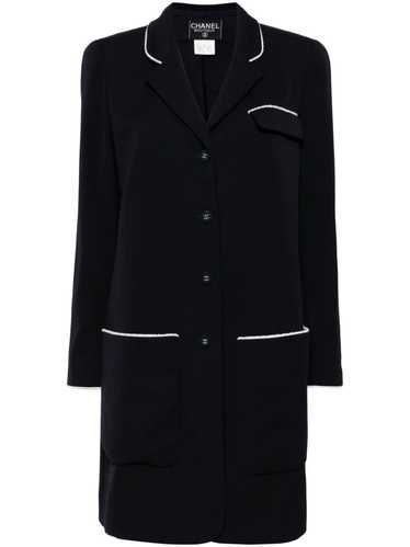 CHANEL Pre-Owned 1998 single-breasted wool coat -… - image 1