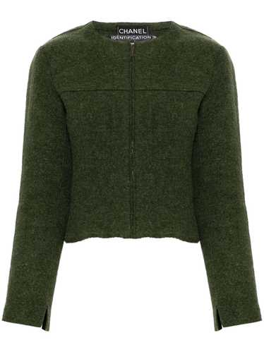 CHANEL Pre-Owned 1999 structured wool collarless … - image 1