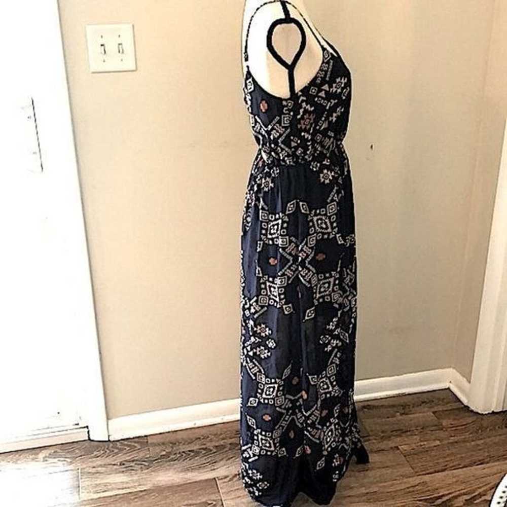 Fire Los Angeles blue maxi dress with aztec print… - image 3