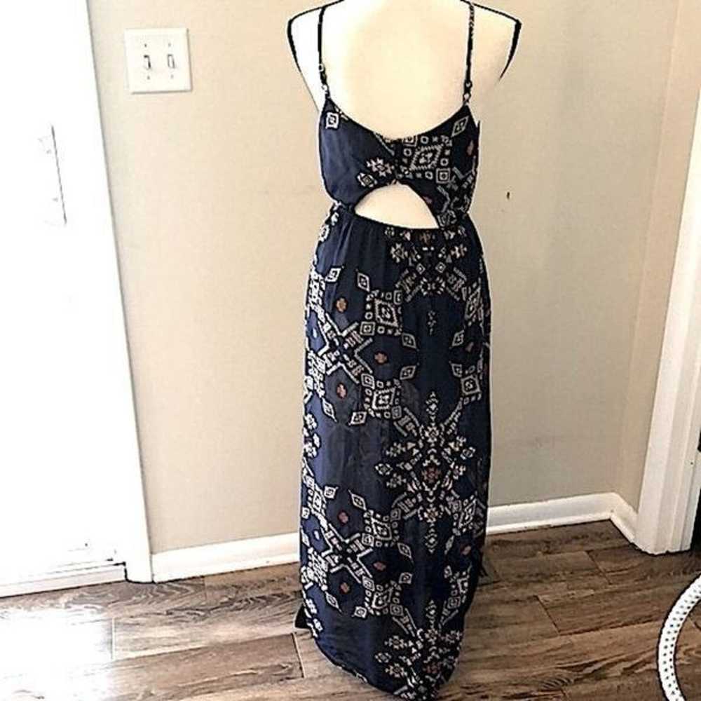 Fire Los Angeles blue maxi dress with aztec print… - image 4