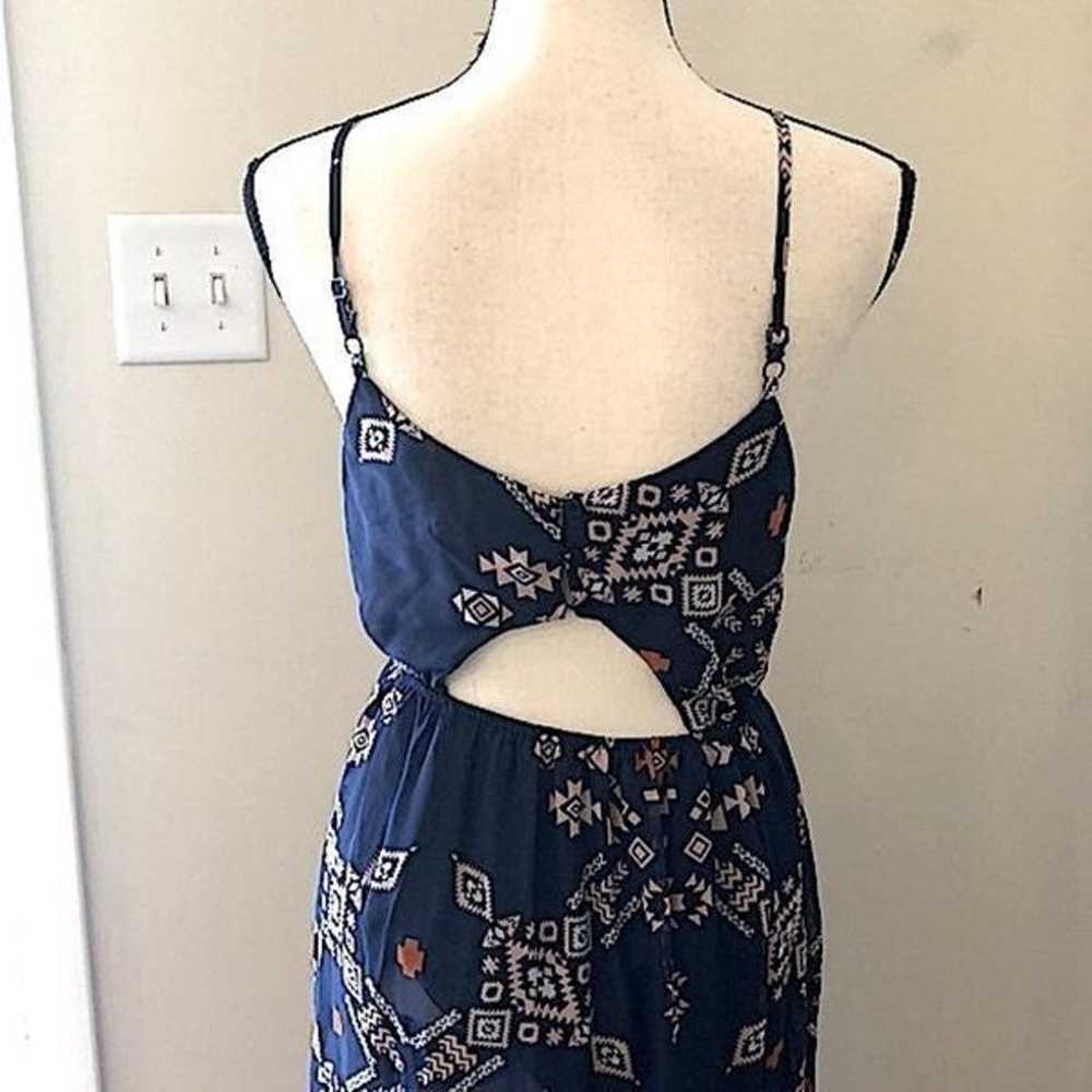 Fire Los Angeles blue maxi dress with aztec print… - image 5