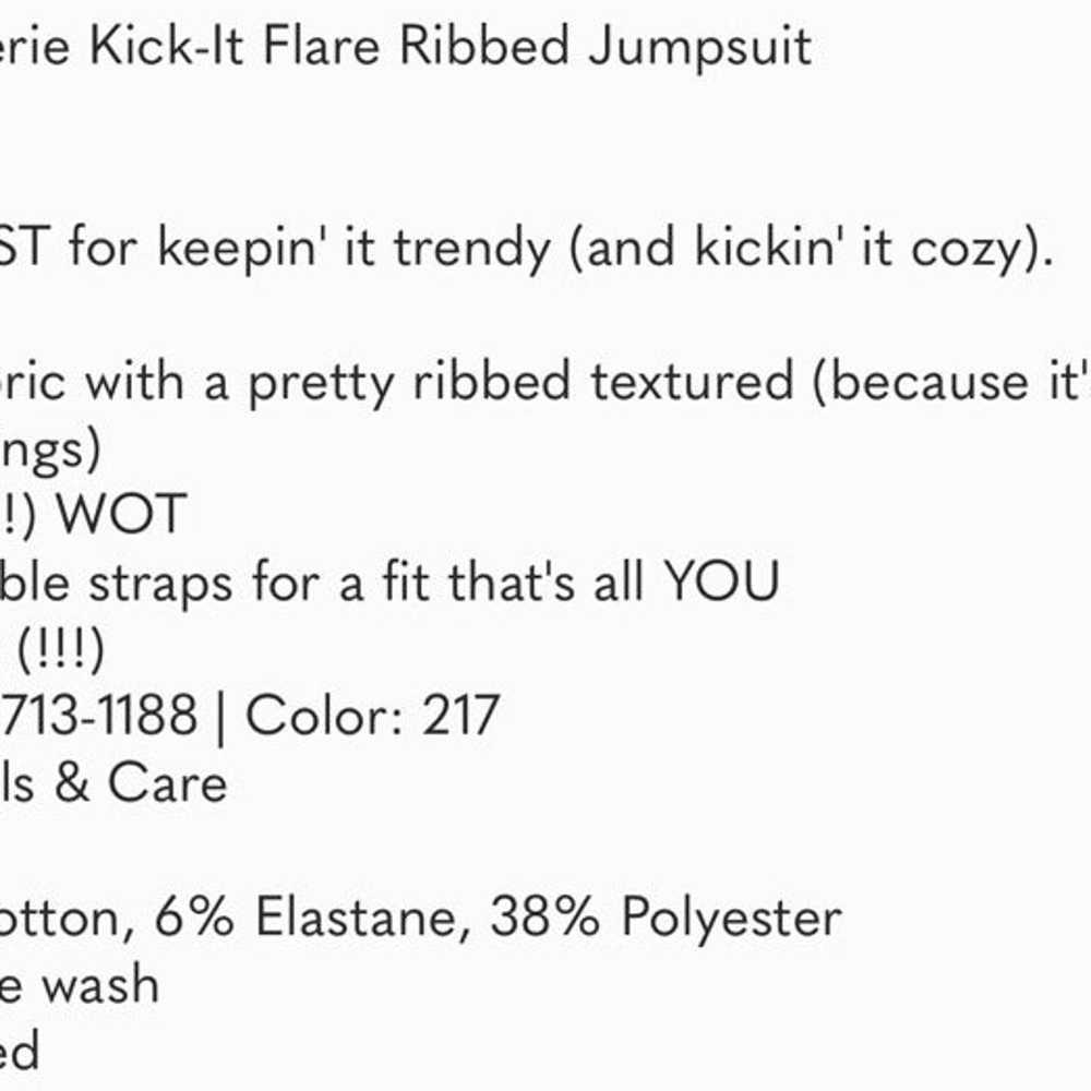 Aerie kick it flare ribbed jumpsuit - image 4