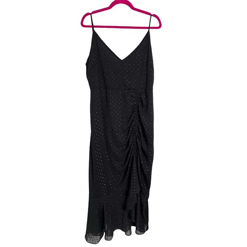 A Beautiful Soul Women's Black Polka Dot Dress Si… - image 1