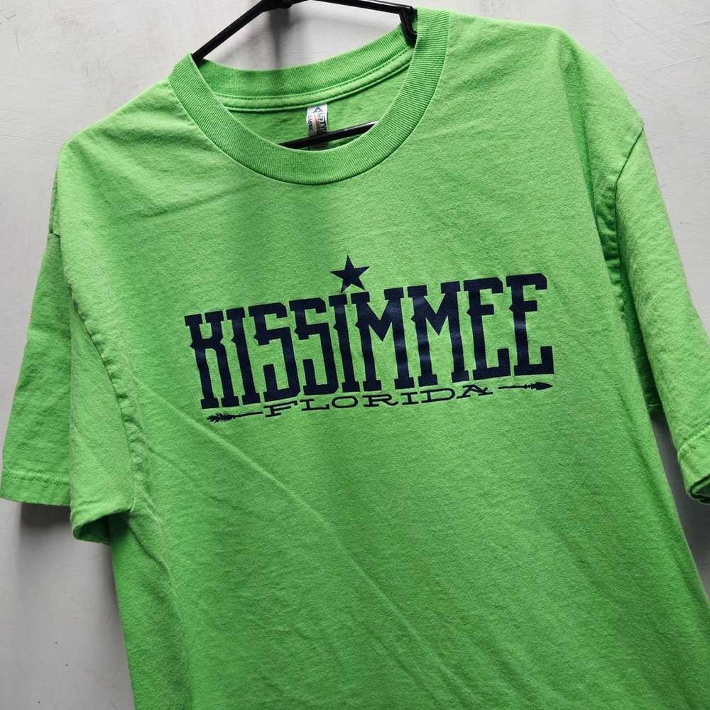 KISSIMMEE Florida vintage lime green graphic tee … - image 1