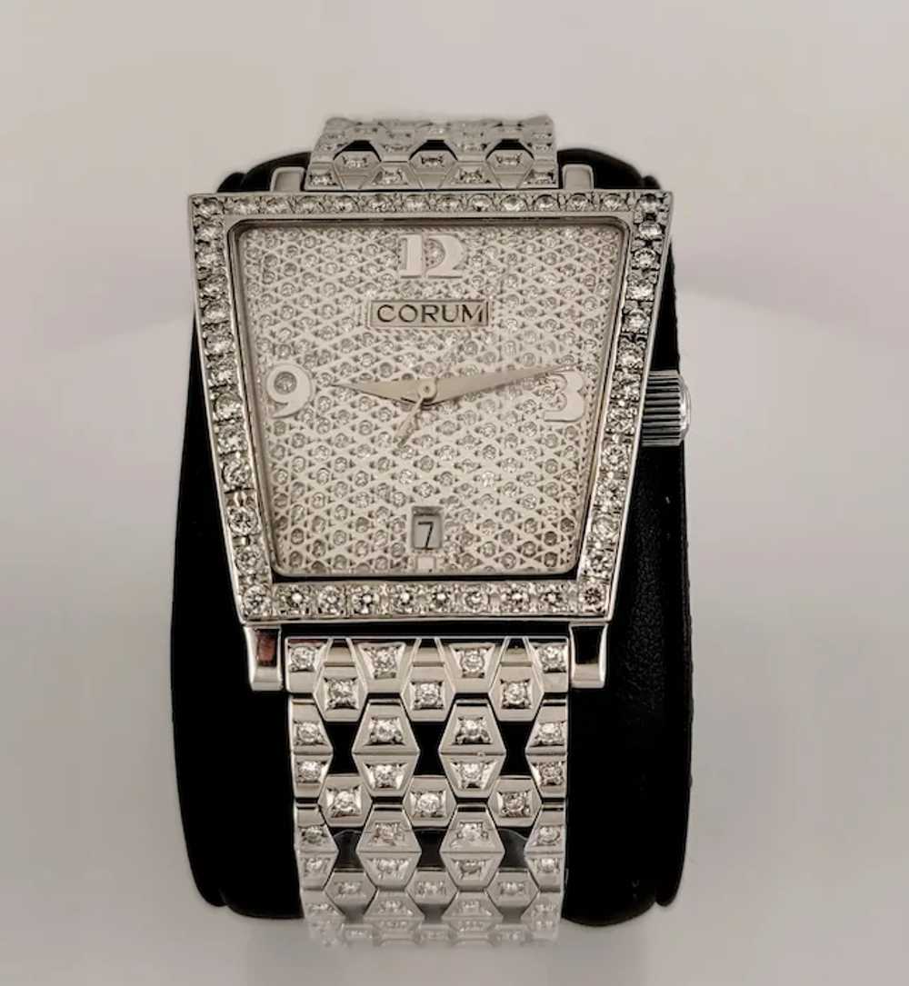 Corum Stainless Steel Watch with Diamonds - image 4