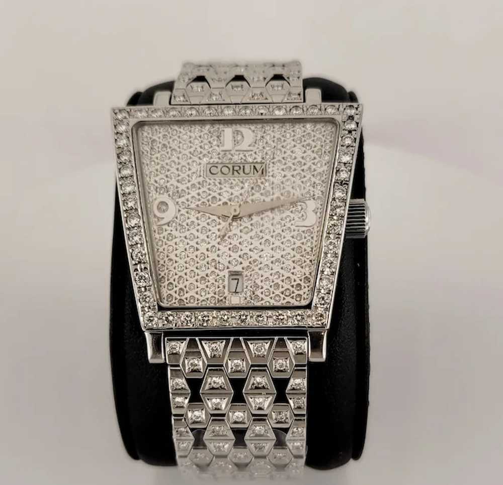 Corum Stainless Steel Watch with Diamonds - image 5