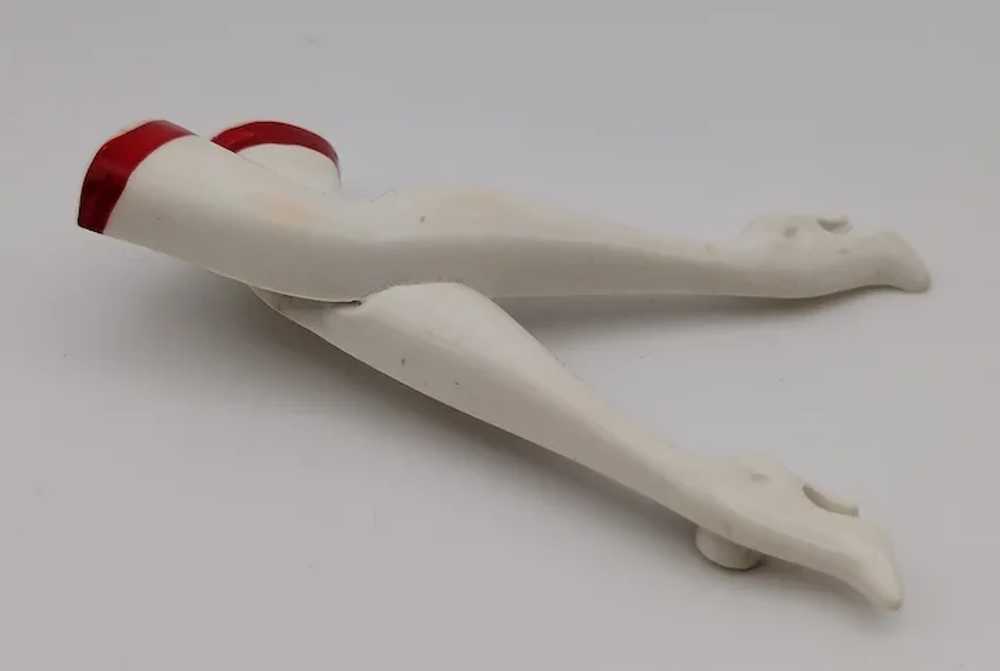 Pin-up legs stockings shoes early plastic pin bro… - image 3