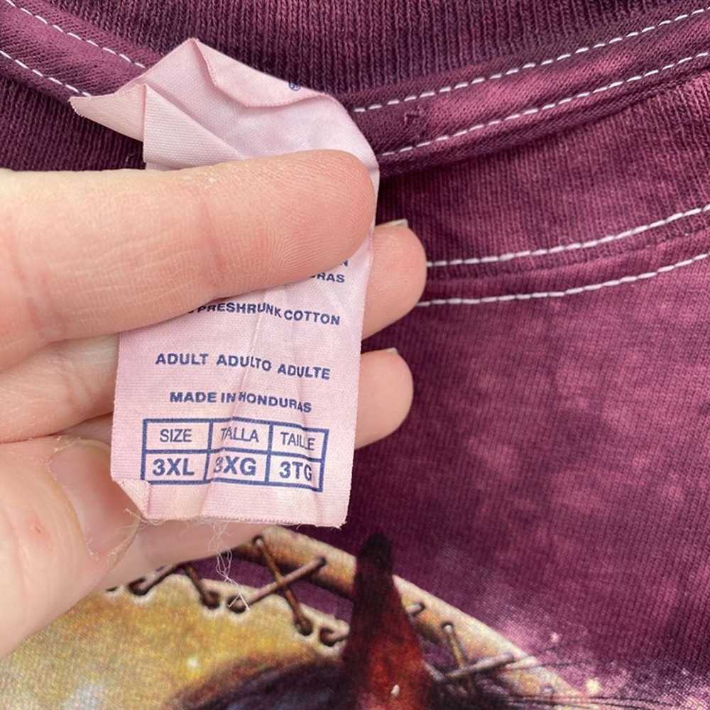 Horse graphic t shirt size 3XL purple tie dye boh… - image 3