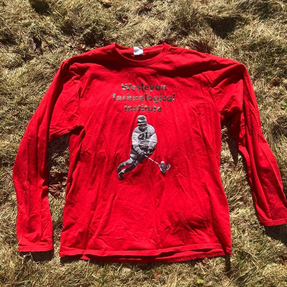 Wesleyan lacrosse long sleeve Shirt XL - image 1