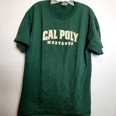 Cal Poly Mustangs Tshirt Adult Large Green Jerzees