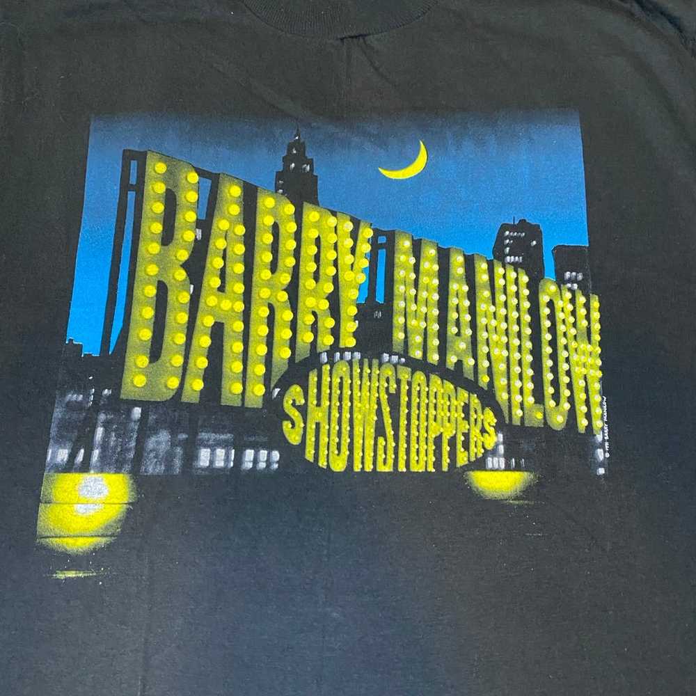 Vintage Barry Manilow T Shirt Showstoppers Tour 1… - image 10