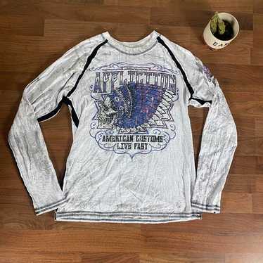 Vintage Y2K Sacred Cult Grunge Affliction Style Shirt Mens Medium