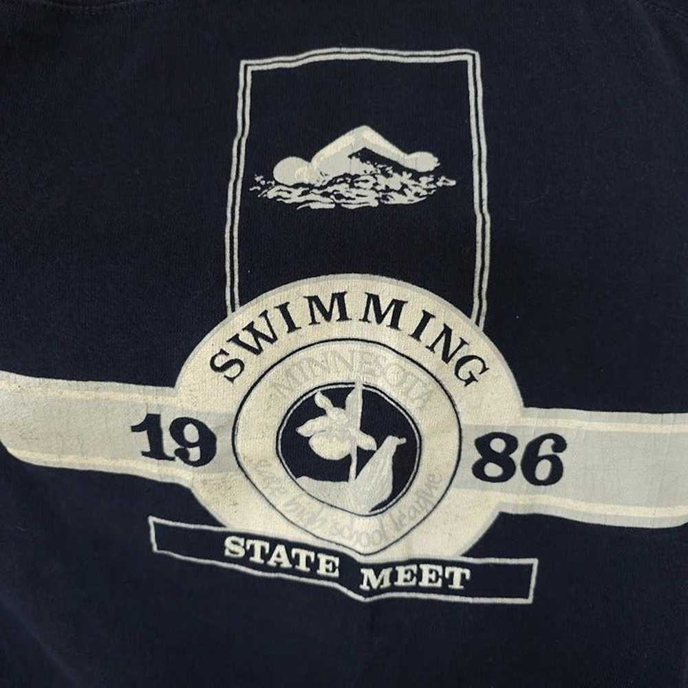 Minnesota Swimming State Meet T Shirt Jersey Vint… - image 2