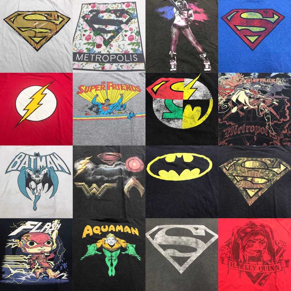 Lot of 20 DC Comics Batman Superman T-Shirt Men's… - image 1