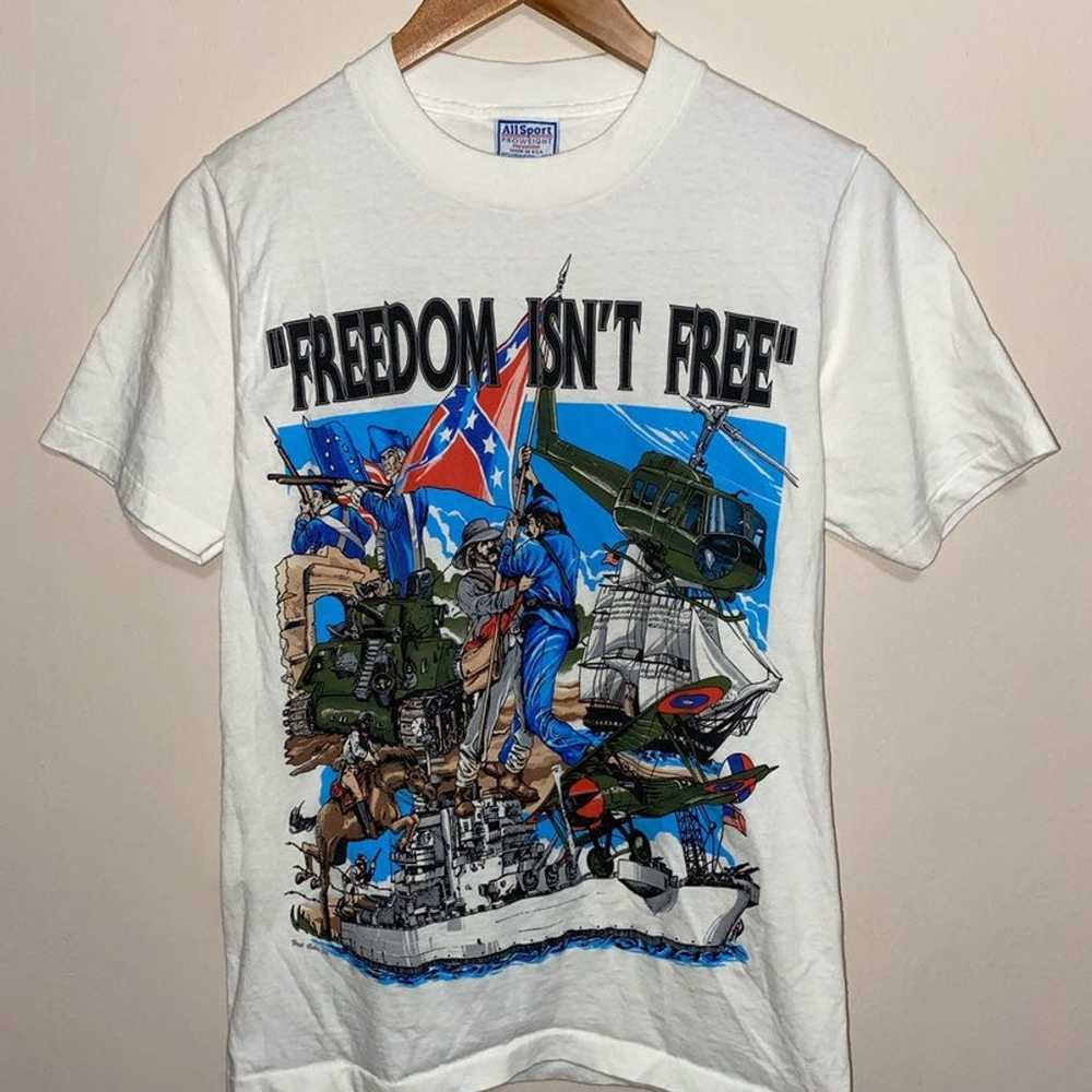 Vintage America’s War Freedom T Shirt S - image 1